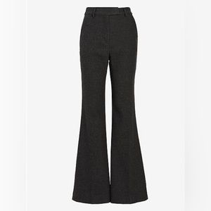 🖤NWT Express Super High Rise Button Tab Flannel Flare Pant🖤